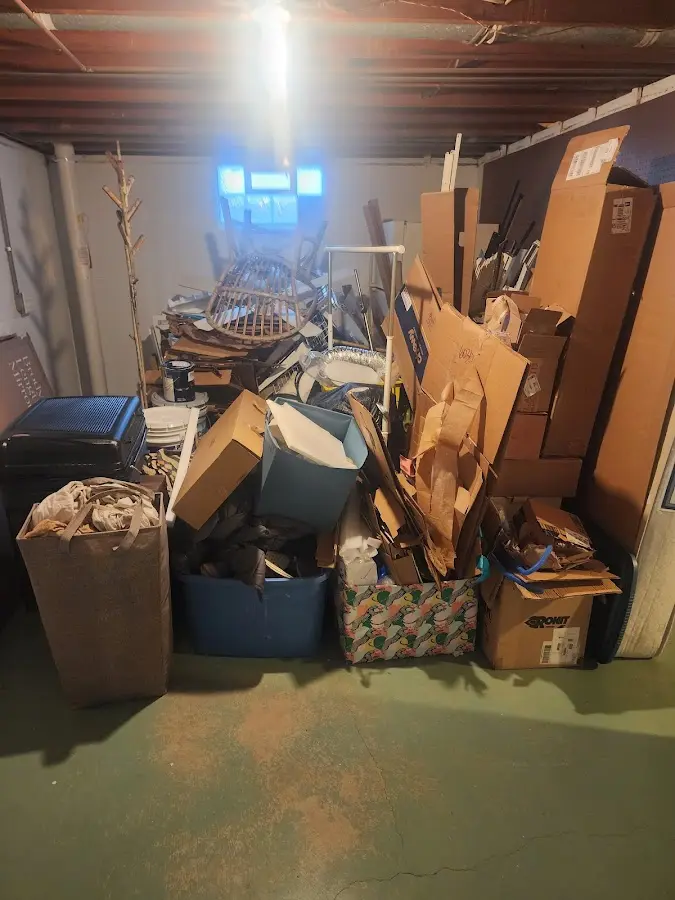 Roll-off dumpster container at job site for Yard Waste Dumpster Rental in Northumberland